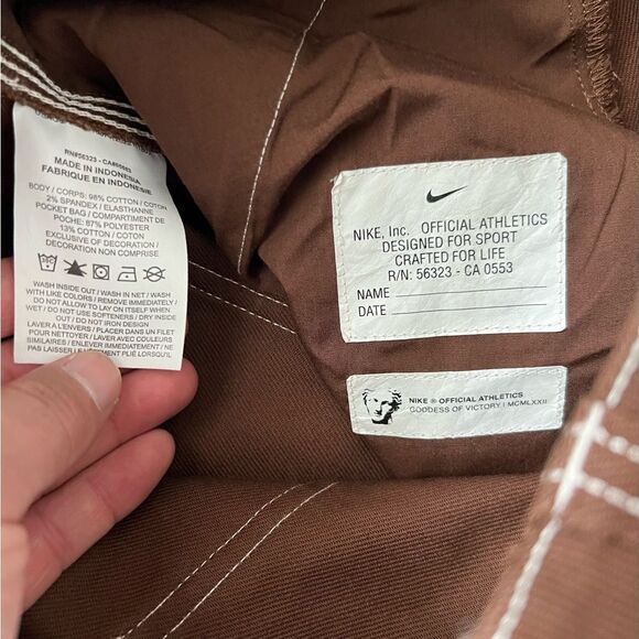 Nike Life Straight Leg Carpenter Pants Cacao Wow - Picture 13 of 14